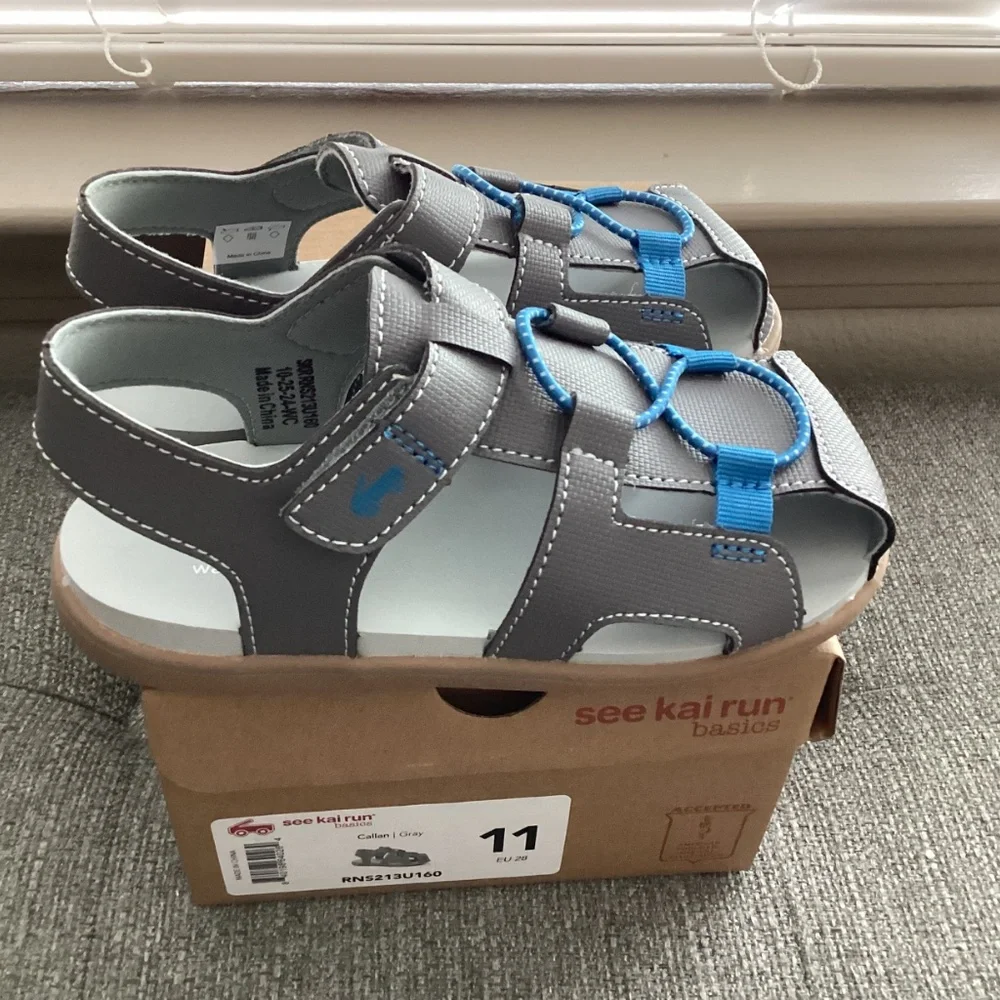 See Kai Run Kids' Callan Sandal (Walker), size 11 M